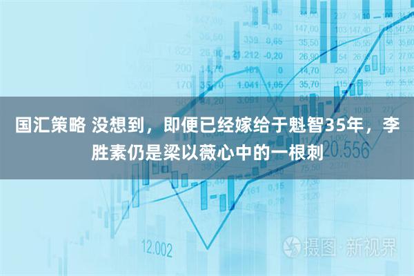 国汇策略 没想到，即便已经嫁给于魁智35年，李胜素仍是梁以薇心中的一根刺