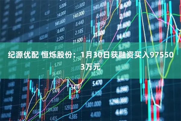 纪源优配 恒烁股份：1月30日获融资买入975503万元
